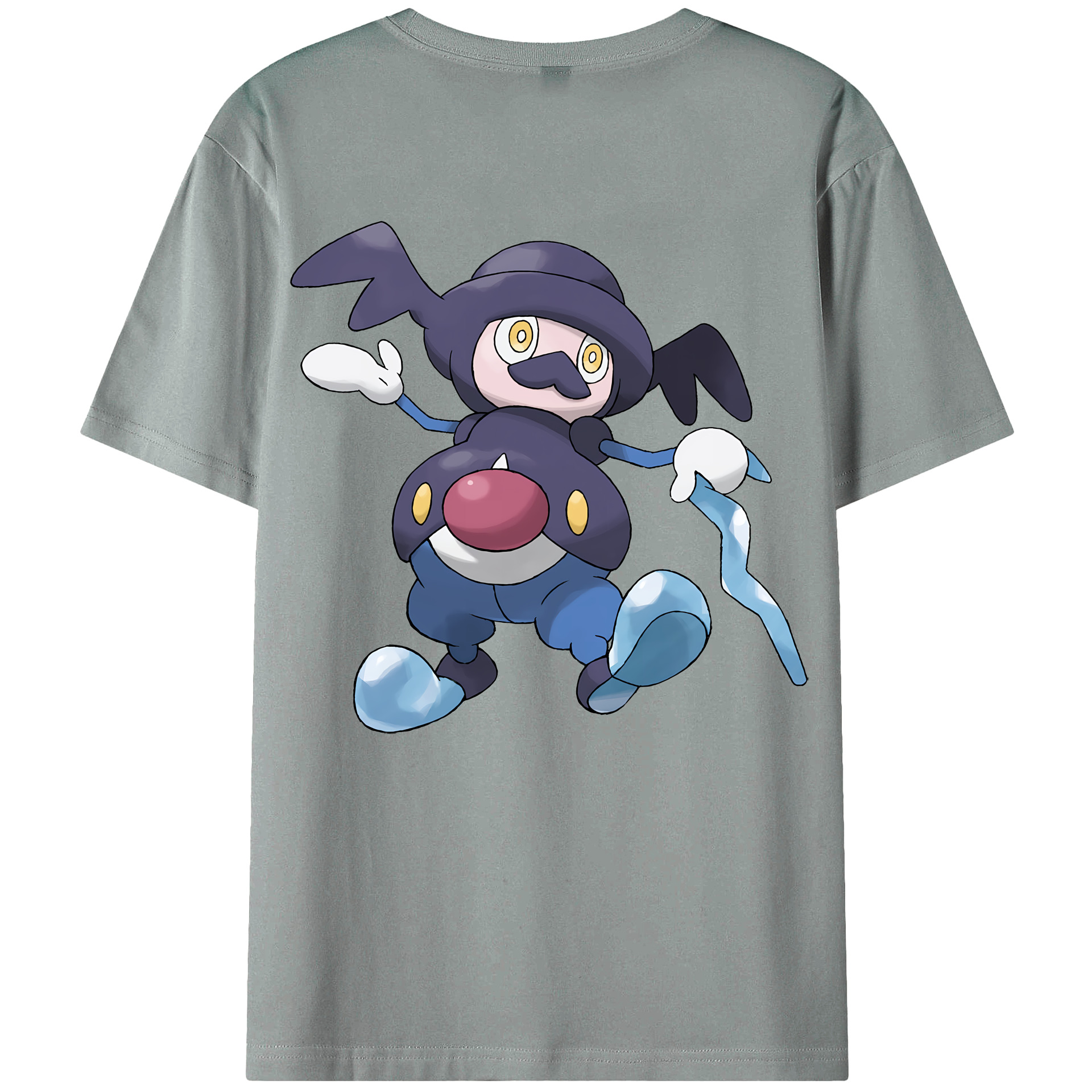 （画像用） ポケットモンスター Pokémon 綿100％ メンズ半袖Tシャツ（バックプリント） 通気性